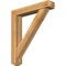 Ekena Millwork Traditional Craftsman Rough Sawn Bracket w/ Offset Brace, Western Red Cedar, 6"W x 32"D x 36"H BKT0604X32X36TRA04RWR - alternate 1